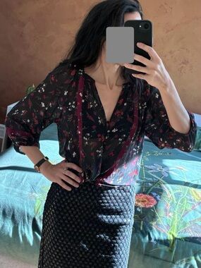 Joie Silk Floral Blouse
